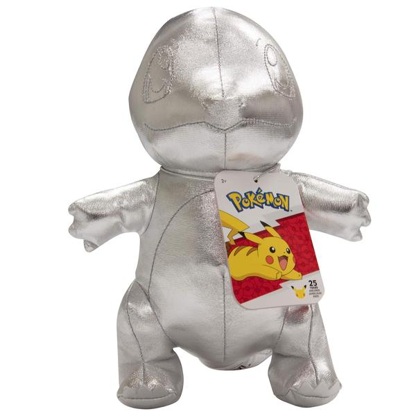 Imagem de Pokémon 25th Celebration 8" Silver Charmander Plush - Edição Limitada Brinquedo animal recheado de prata brilhante - 2+