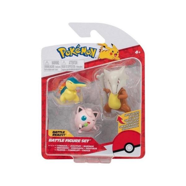 Imagem de Pokémon 3 Figuras Cyndaquil, Jigglypuff e Marowak - Sunny 2603  7899573626037