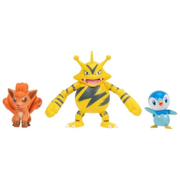 Imagem de Pokémon 3 Figuras Piplup Electabuzz e Vulpix - Sunny 2603