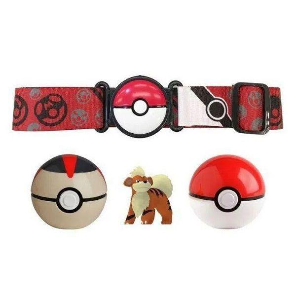 Pokémon Arcanine Kit de Ação Cinto Vermelho Preto 2 Pokebolas - Sunny Imagem de Pokémon Arcanine Kit de Ação Cinto Vermelho Preto 2 Pokebolas - Sunny