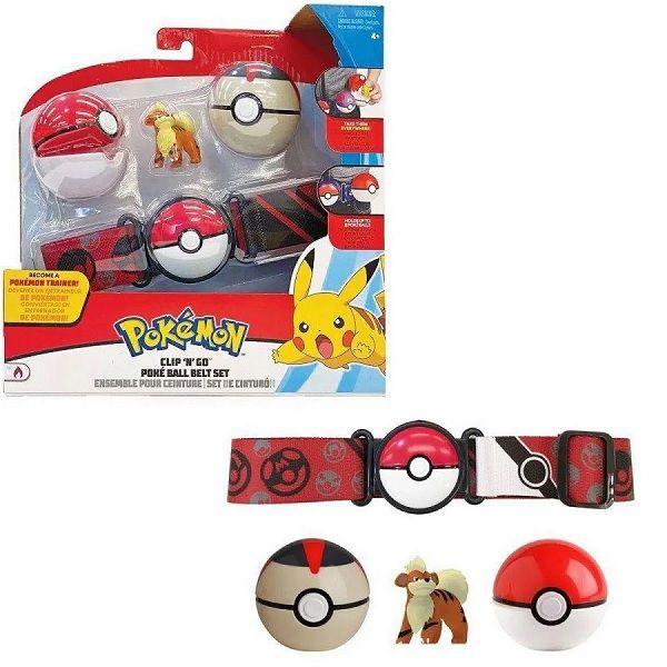 Pokémon Arcanine Kit de Ação Cinto Vermelho Preto 2 Pokebolas - Sunny Imagem de Pokémon Arcanine Kit de Ação Cinto Vermelho Preto 2 Pokebolas - Sunny