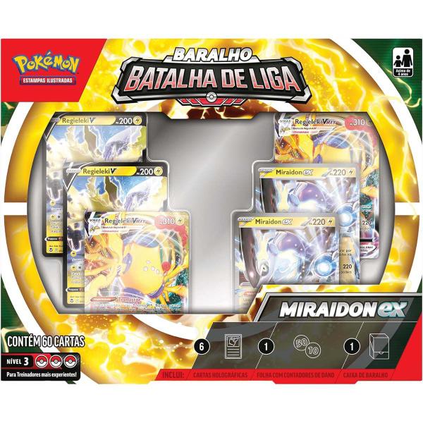 Imagem de Pokemon Baralho Batalha de Liga Miraidon Ex 60 Cartas Copag