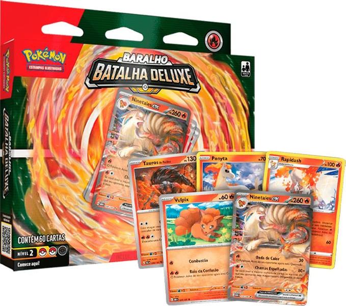 Imagem de Pokemon baralho batalha deluxe ninetales ex 60 cartas