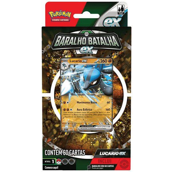 Imagem de Pokemon - Baralho Batalha - Ex Lucario COPAG DA AMAZONIA