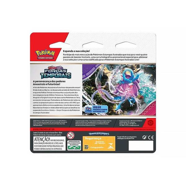 Pokémon Blister Quadruplo Escarlate e Violeta Forças Temporais Cleffa 188-41152 33974 - Copag Imagem de Pokémon Blister Quadruplo Escarlate e Violeta Forças Temporais Cleffa 188-41152 33974 - Copag