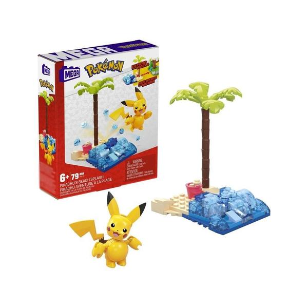 Imagem de Pokémon Blocos Montar Pikachu Aventura Na Praia Mega