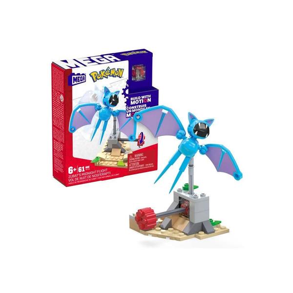 Imagem de Pokémon Blocos Montar Voo Noturno Do Zubat Mega Construx 61