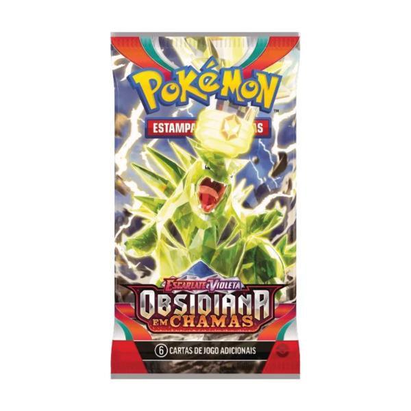 Imagem de Pokemon Box 36 Booster Escarlate e Violeta Obsidiana Chamas Charizard Dragonite Greedent EX Coleção