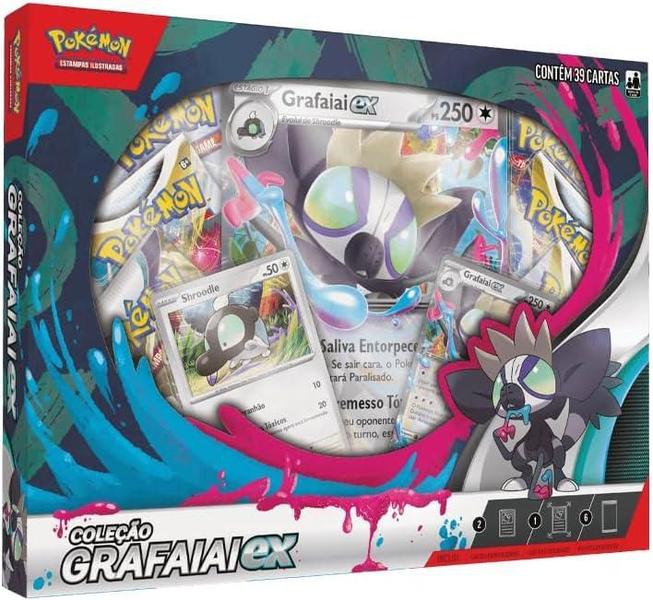 Imagem de Pokémon Box Coleção Grafaiai Ex - Copag 290-41155