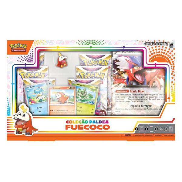 Imagem de Pokémon Box Coleção Paldea Fuecoco - Copag