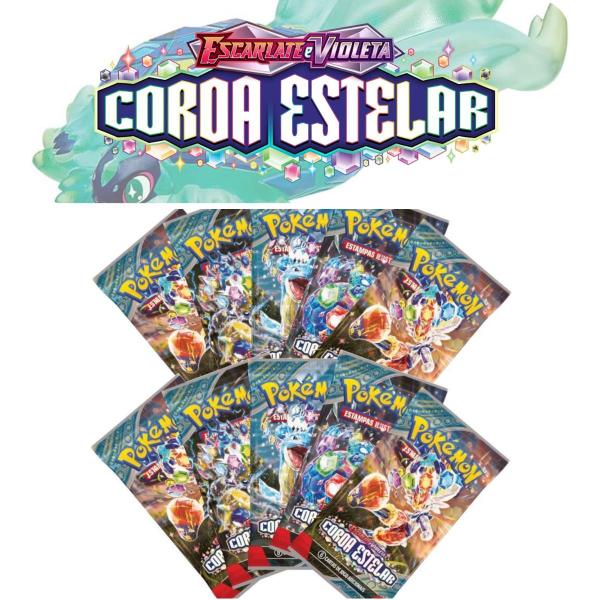 Imagem de Pokémon Box Com 36 Boosters Ev7 Coroa Estelar Copag