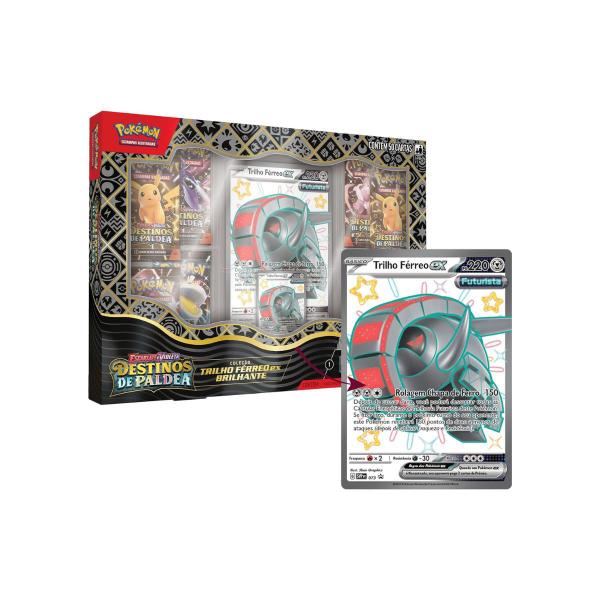 Imagem de Pokémon Box Destinos de Paldea Trilho Férreo EX Brilhante