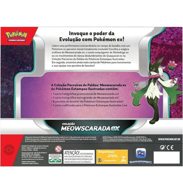 Imagem de Pokémon Box Parceiros de Paldea Meowscarada Ex 38cartas