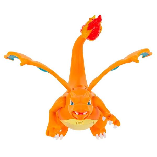 Imagem de Pokemon Charizard Luxo Com Som, Luz e Movimento  50 Reações , Ativado por Movimento , Lança Dardo - Sunny