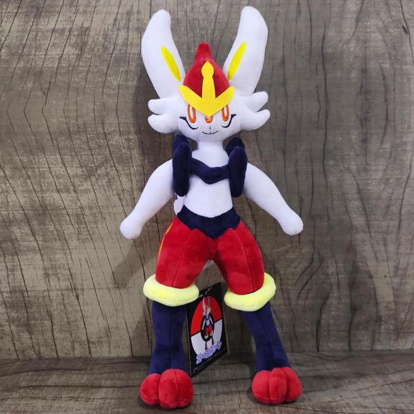 Imagem de Pokémon Cinderace de Pelúcia 40cm - Evolução do Scorbunny e Raboot