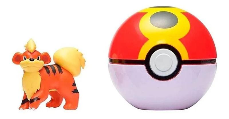 Imagem de Pokémon Clip' N' Go - Growlithe - Colecionável Com Pokébola