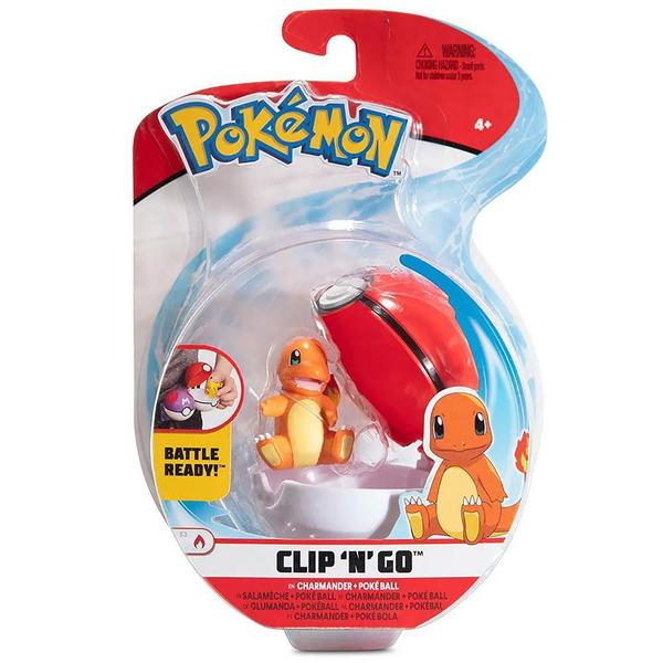 Imagem de Pokémon Clip 'n' Go Mini Figura Charmander e Poké Ball
