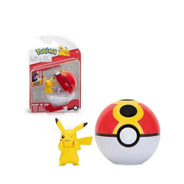 Imagem de Pokémon - Clip N Go - Pikachu + Pokebola 2606 - Sunny