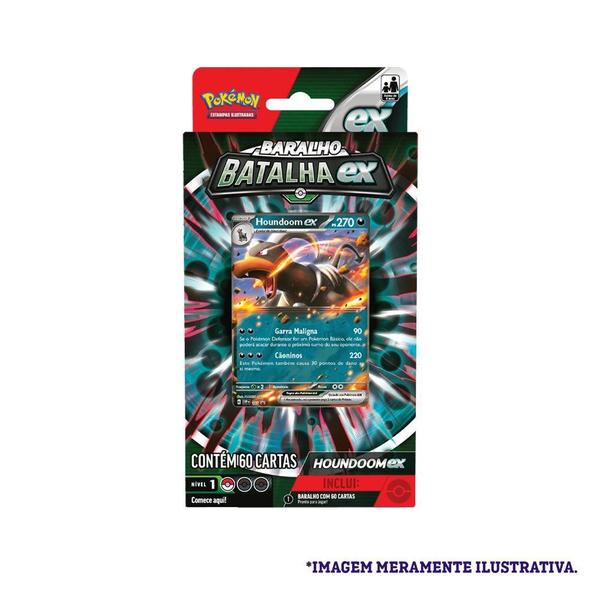 Imagem de Pokémon Deck Batalha EX Houndoom - Copag