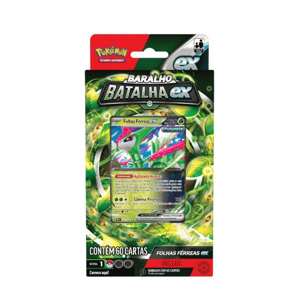 Imagem de Pokémon Deck de Batalha Folhas Férreas Ex - Copag