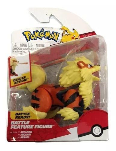 Imagem de Pokémon Deluxe Action Battle Feature - Arcanine 10 Cm Articulado  - Sunny