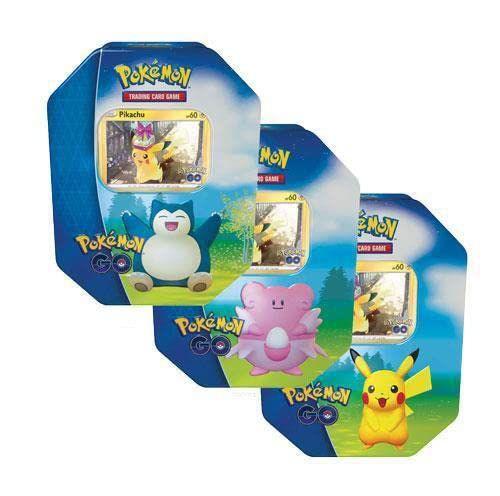 Imagem de Pokemon GO Gift Tins - Todas as 3 latas! (Pikachu, Snorlax, Blis