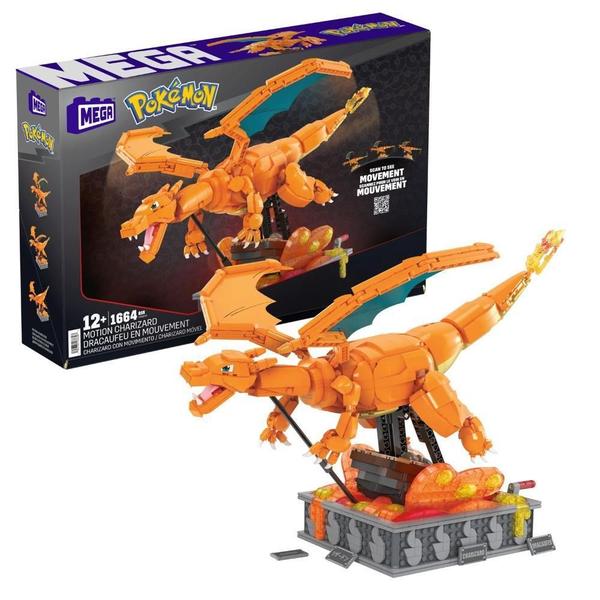 Imagem de Pokémon Mega Construx Charizard Móvel - Mattel