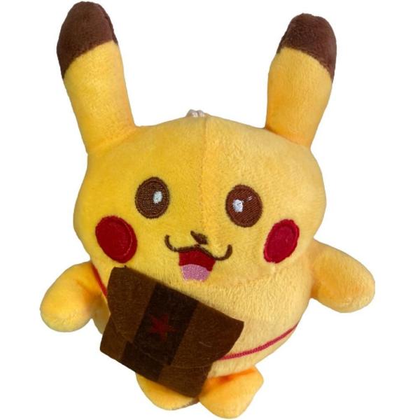 Imagem de Pokemon Pikachu Bolsa Aventureiro Pelúcia 15Cm