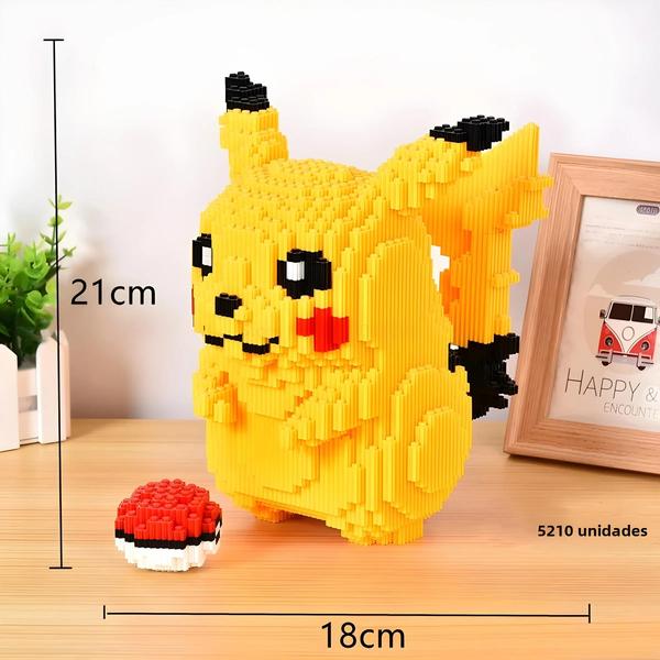 Pokémon Pikachu Diamante - Kit de Micro Blocos de Construção (5210 Peças) Imagem de Pokémon Pikachu Diamante - Kit de Micro Blocos de Construção (5210 Peças)