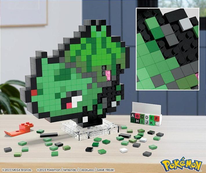 Imagem de Pokemon Pixel Art Bulbsaur (Blocos de Montar) - Mega Brands Pokémon (374 peças)