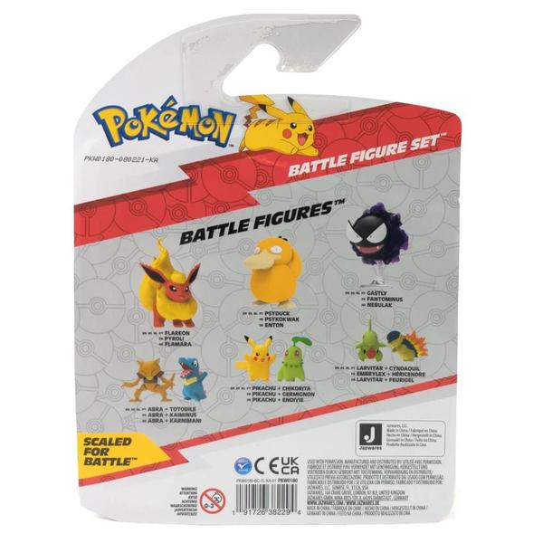 Imagem de Pokemon Squirtle, Boltund E Machop - Battle Figure Set