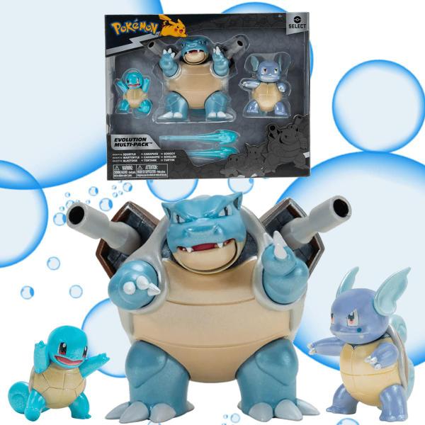 Imagem de Pokémon Squirtle Wartotle e Blastoise Multipack de Evolução