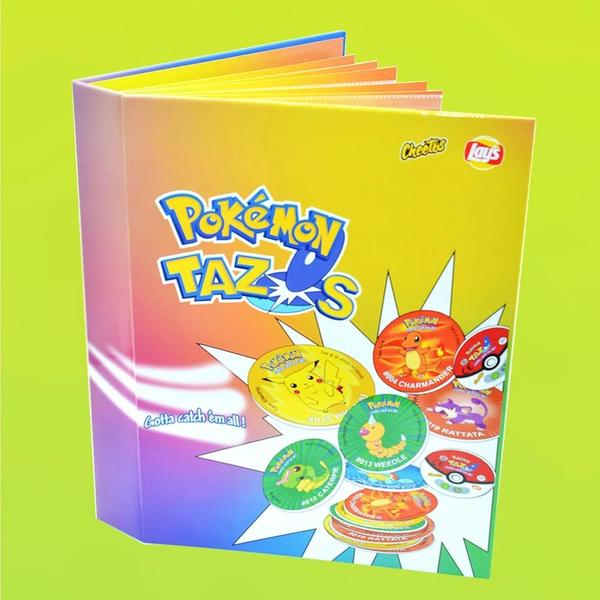 Imagem de Pokémon Tazos 1ª e 2ª Geração - 100/160 Peças 3D (Cartões Quadrados e Redondos) + Álbum