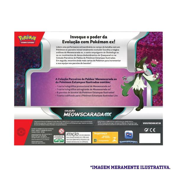 Imagem de Pokémon TCG  Box Coleção Parceiros de Paldea Meowcarada Ex