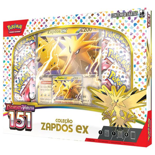 Imagem de Pokémon TCG: Box SV3.5 Escarlate e Violeta 151 - Zapdos ex