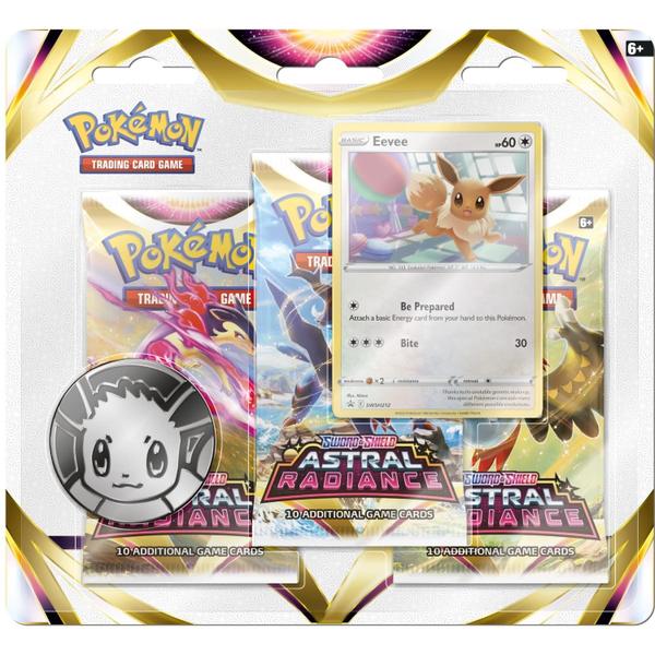 Imagem de Pokémon TCG: Espada e Escudo  Blister de Três Boosters de Brilho Astral