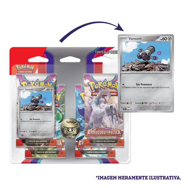 Imagem de Pokémon TCG Quad Pack EV2 Evoluções Em Paldea Varoom