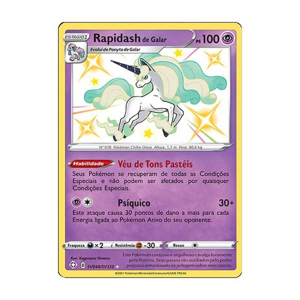 Imagem de Pokémon TCG: Rapidash de Galar (SV048/SV122) - SWSH4.5 Destinos Brilhantes