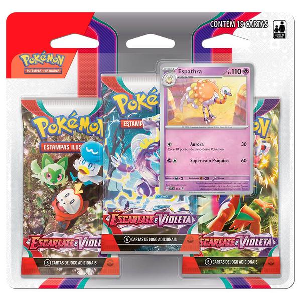 Imagem de Pokémon TCG: SV1 Escarlate e Violeta 2 Quad Pack - Arcanine e Dondozo + 2 Triple Pack - Spidops e Espathra