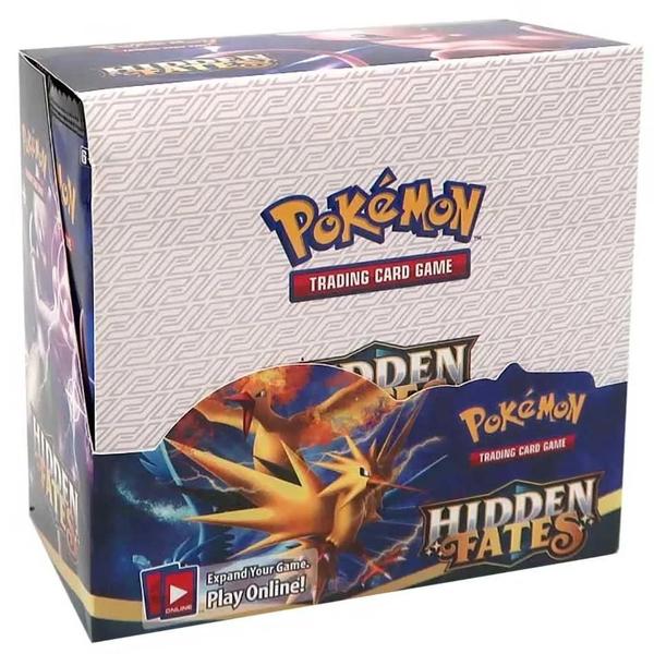 Imagem de Pokémon Tcg Sword & Shield Hidden Fates Booster Box 324 Pcs Conjunto De Jogos De Cartas