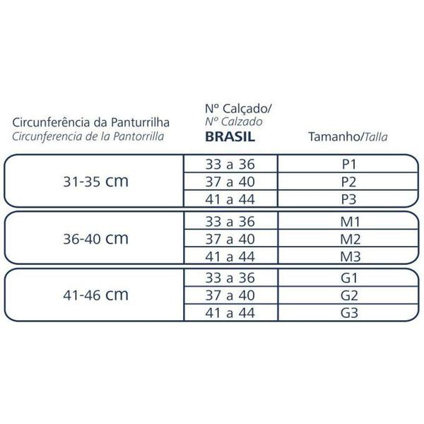 Imagem de Polaina Elastica Corrida Pulse Road 510 Preta Sigvaris P3