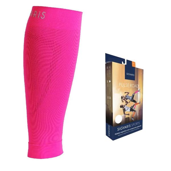 Imagem de Polaina Esportiva Pulse Road Rosa Neon Tam P1 - Sigvaris