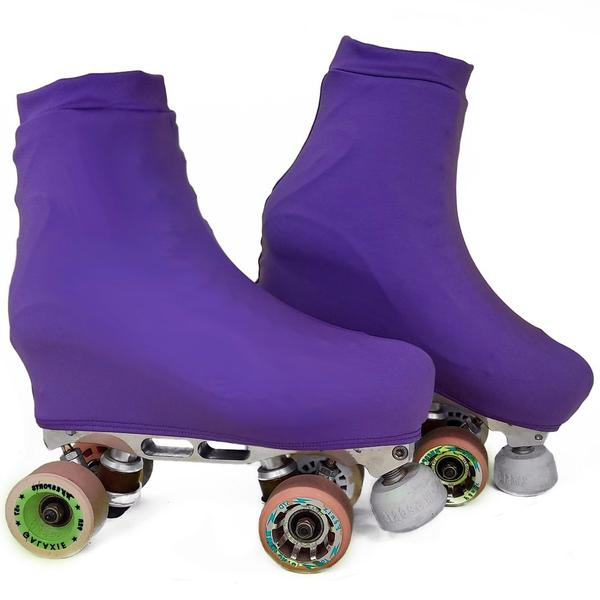 Polaina Para Patins Capa Cobre Botas Roxa - PATINASHOW Imagem de Polaina Para Patins Capa Cobre Botas Roxa
