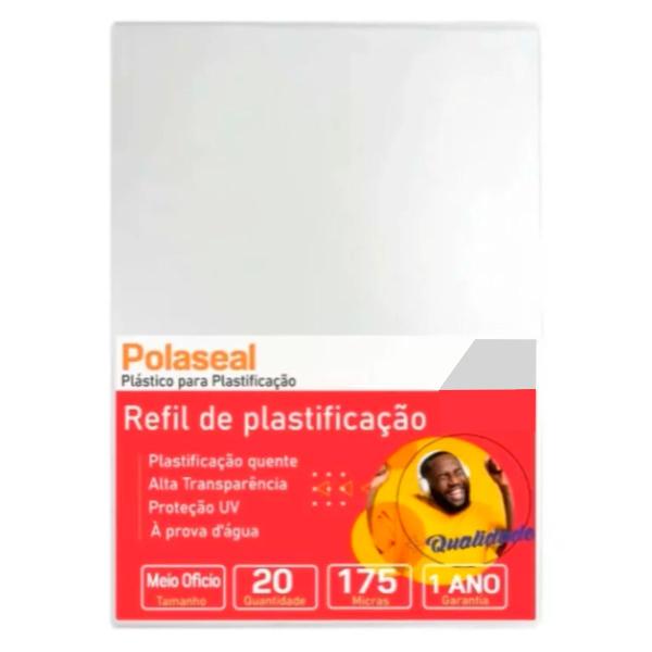 Imagem de Polaseal Para Plastificação Meio Ofício 170x226x0,07 20un