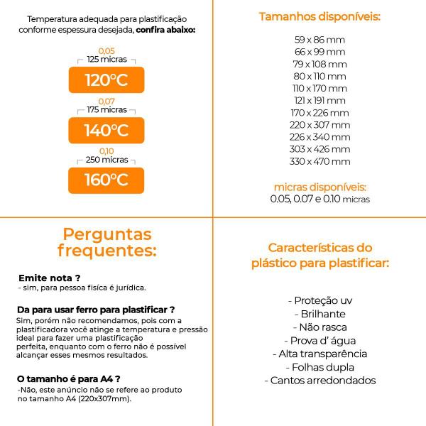 Imagem de Polaseal Plástico para plastificação 0,05 RG 80x110 300un