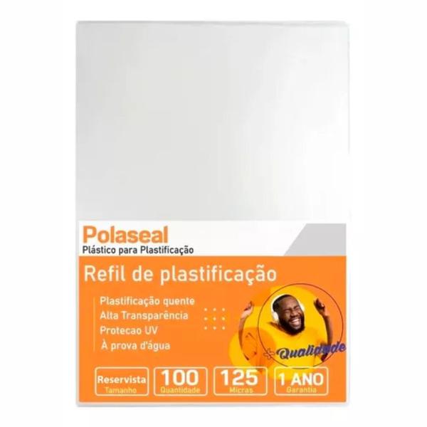 Imagem de Polaseal Plástico para Plastificação Reservista 98x136x0,05mm 100 UN