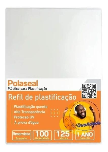 Imagem de Polaseal Plástico para Plastificação Reservista 98x136x0,05mm 100 UN