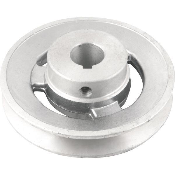 Polia Alumínio 1 Canal Perfil A 100mm com Furo 19mm - Vonder Imagem de Polia Alumínio 1 Canal Perfil A 100mm com Furo 19mm - Vonder
