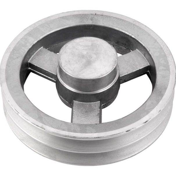 Polia alumínio 180mm 2 canais perfil b - Vonder Imagem de Polia alumínio 180mm 2 canais perfil b - Vonder