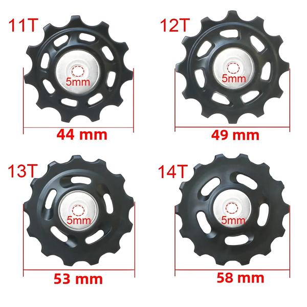 Imagem de Polia Desviadora Traseira para Bicicleta - 11T, 12T, 13T, 14T - MTB e Estrada